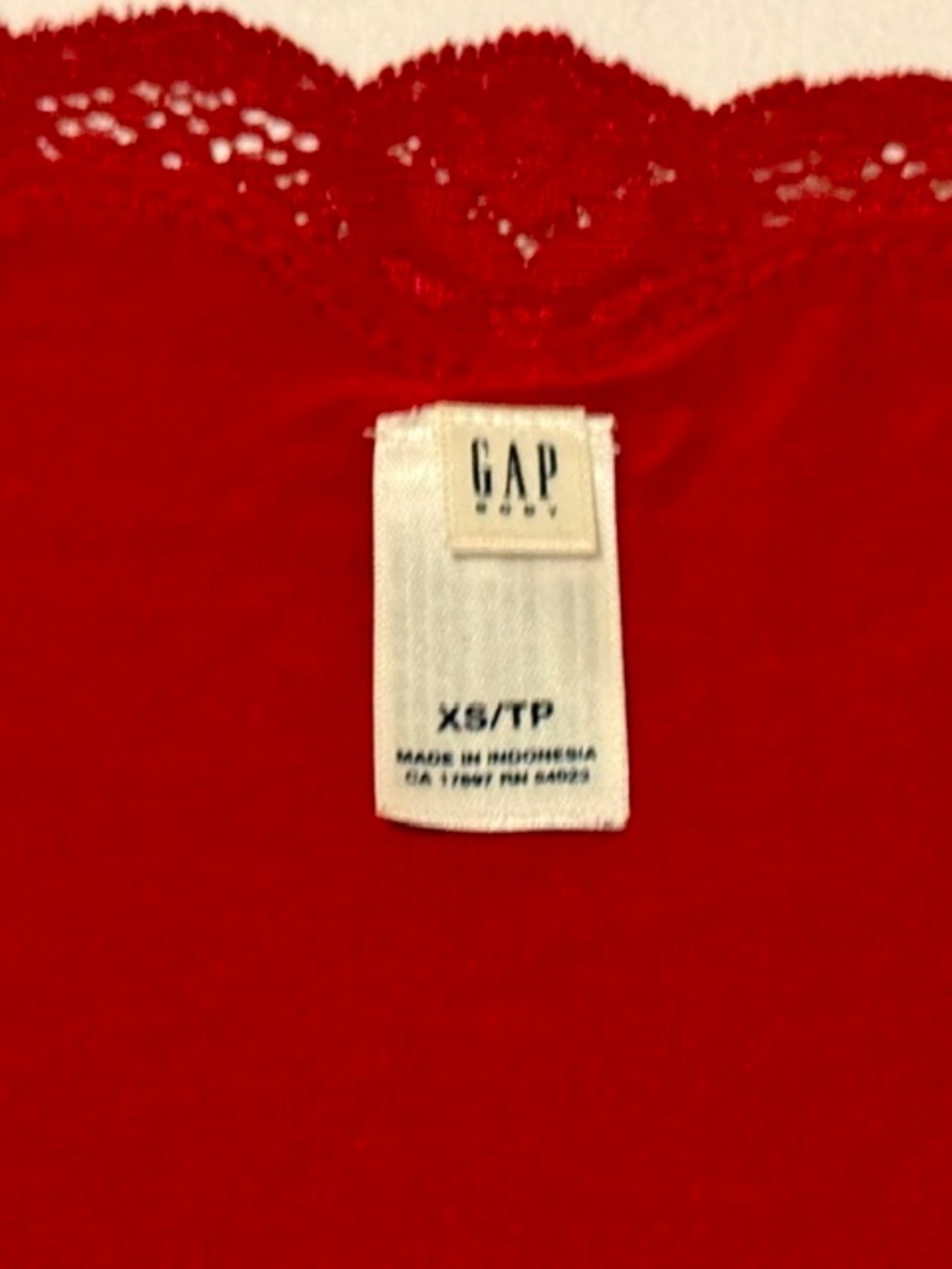 Gap Body Modal Ruby Red Long Sleeve Tee and Boyshorts Size XS - Picture 6 of 12
